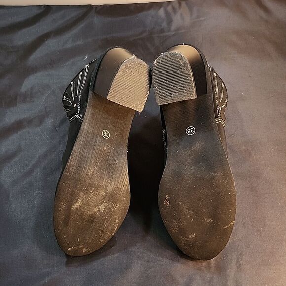 ROCKOMI WOMENS ANKLE  COMFORT CHUNKY HEEL ANKLE with ZIPPER BOOTIE - Picture 12 of 14